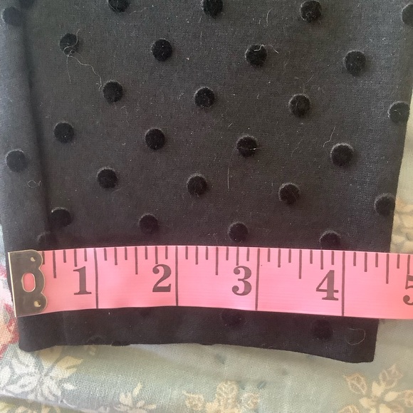 LOFT Womens Black Pull On Swiss Dot Size M 31”x25” - Picture 5 of 7